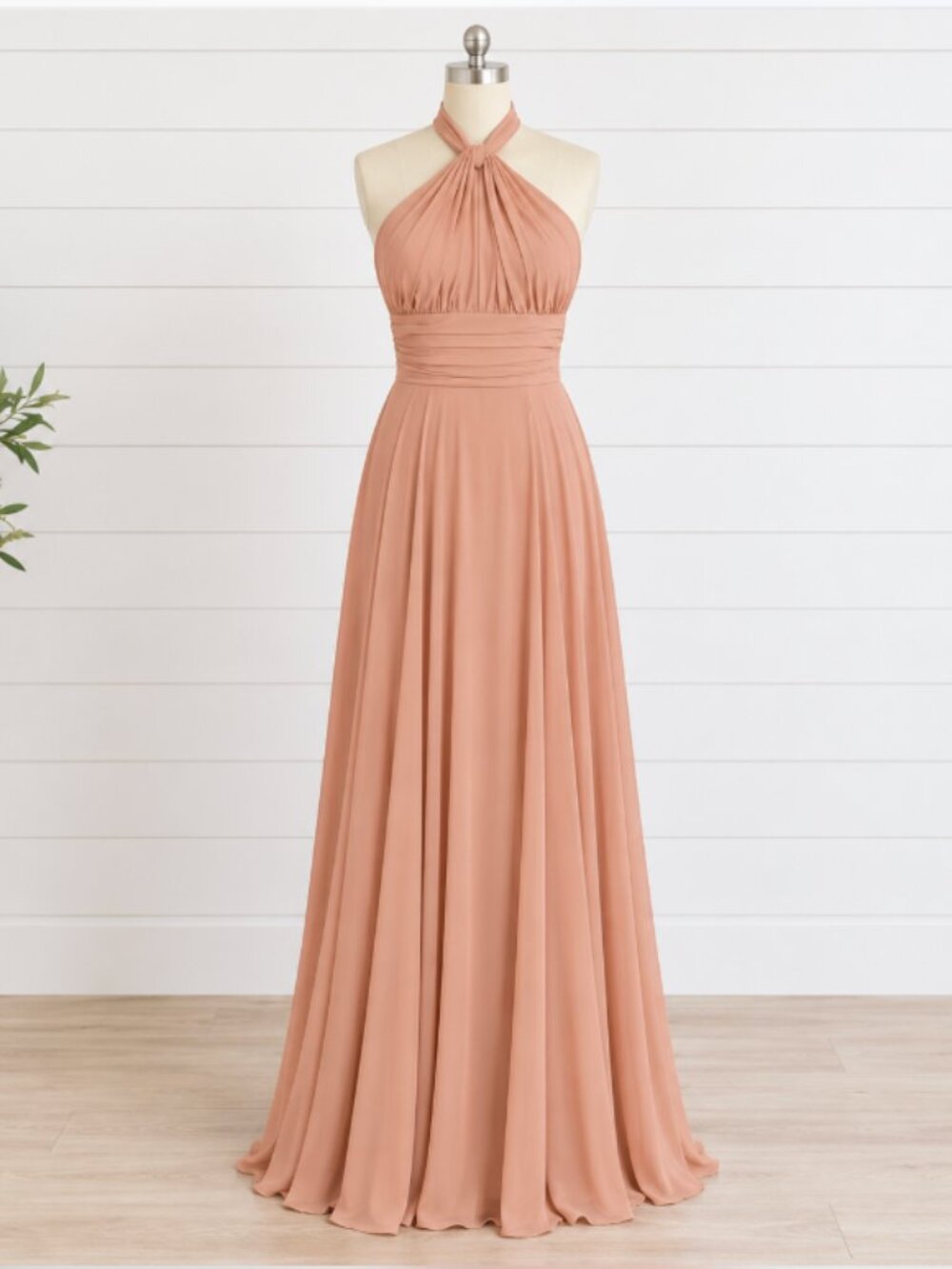 LULUS Dance the Night Away Backless Gown/Maxi Dress Size XS - Rusty Rose NWT
